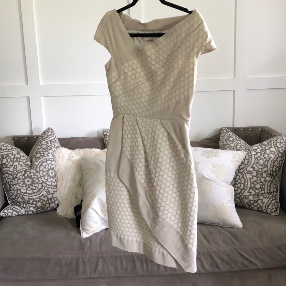 Lela Rose off the shoulder dress